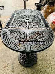Döküm masa oval osmanlı