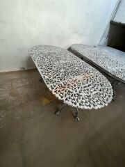 Oval kuğu masa 152x75 cm