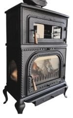 Döküm fırınlı soba yan  kapak alttan küllük