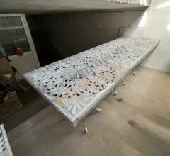 Döküm masa 236x78 cm