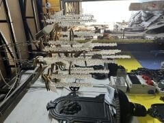 Avize taşlı kat kat küçük avize