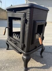 Döküm soba arkadan çıkışlı-arka çıkışlı soba