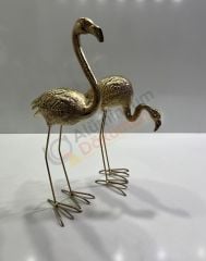 Döküm flamingo -flamingo heykel