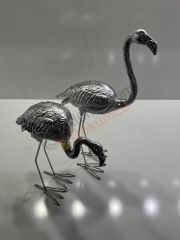 Döküm flamingo -flamingo heykel
