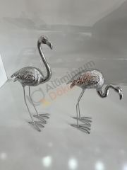 Döküm flamingo -flamingo heykel