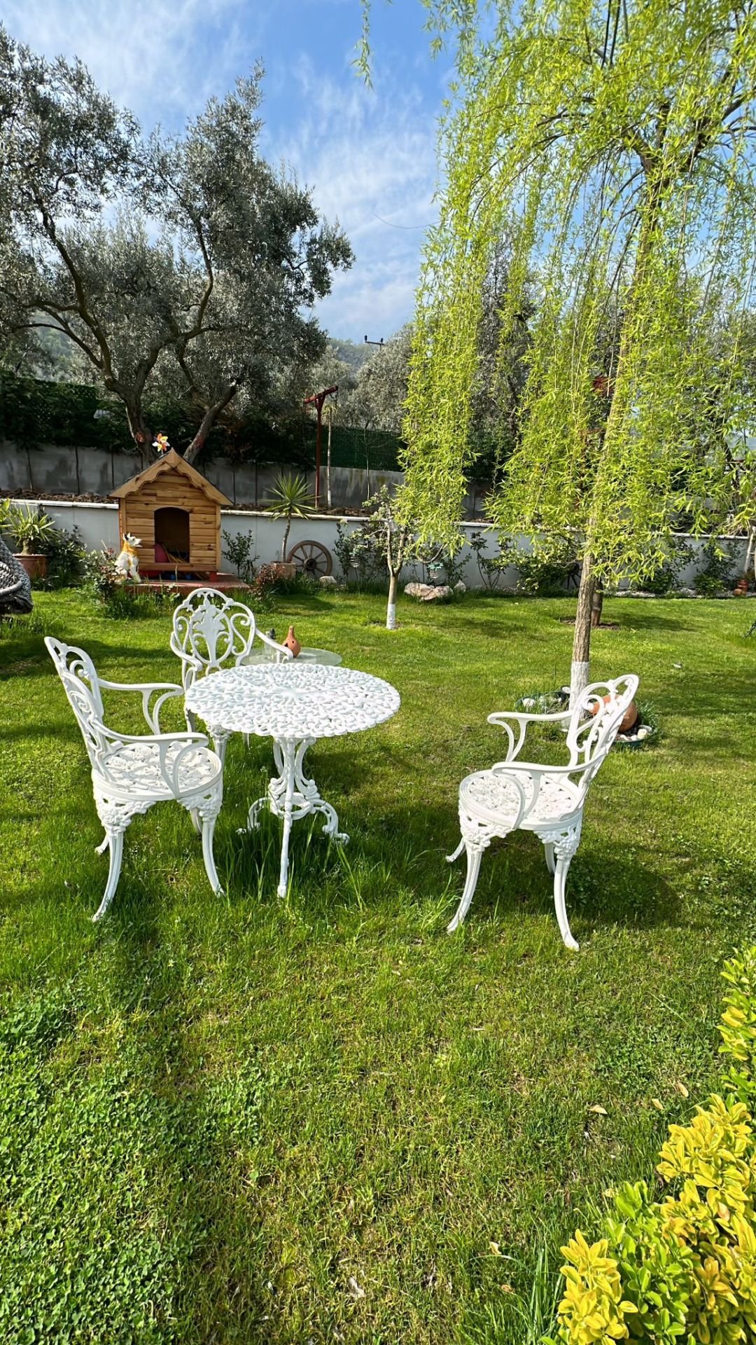 Bahçe sandalye masa takımı