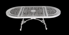 Döküm masa oval 149x74 cm