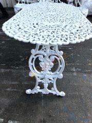 Oval Kuğu masa küçük 118 cm  58 cm