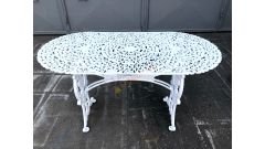 Oval Kuğu masa küçük 118 cm  58 cm