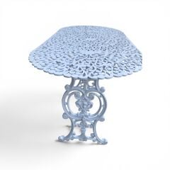Oval Kuğu masa küçük 118 cm  58 cm