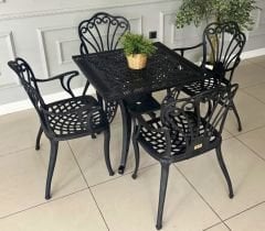 Döküm plastik kare sandalye dört sandalye beyaz kuğu sandalye