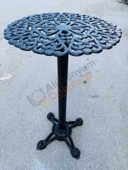 Döküm bistro tablalı koktey masa