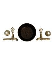 Hamam Kurna muslukları tası-metal döküm tas