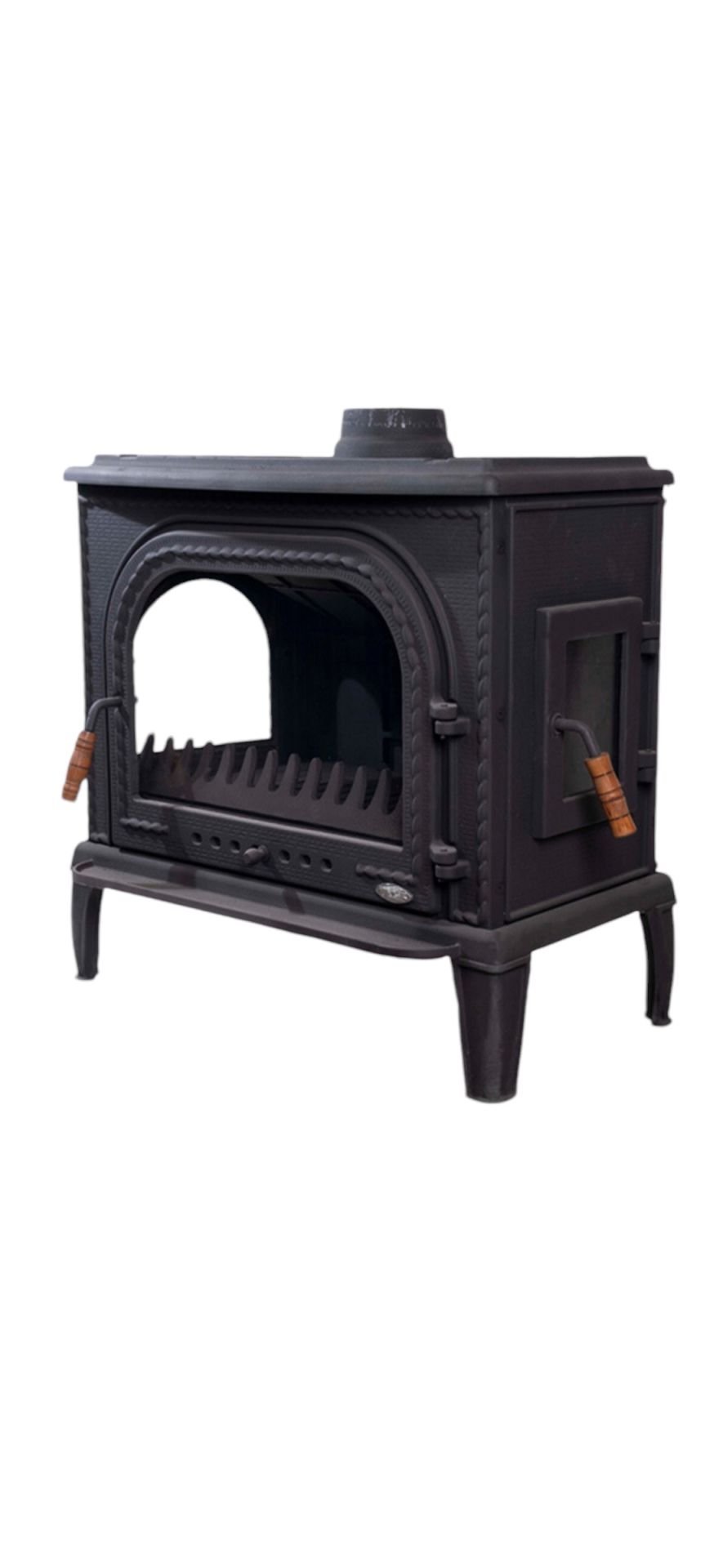 Döküm oval kapak Yandan kapak sobaya yandan camlı