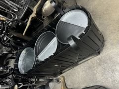 Metal çöp kovaları-Çöp kovası geniş 3 lü model