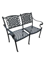 Döküm ikili sandalye geniş model