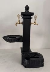 Döküm Çeşme çift lavobalı-altta Lavoba ve ortada lavobalı