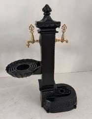 Döküm Çeşme çift lavobalı-altta Lavoba ve ortada lavobalı