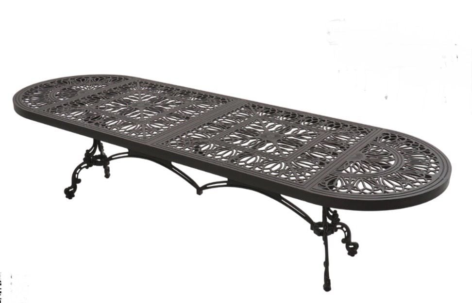 Döküm yemek masası büyük pro oval