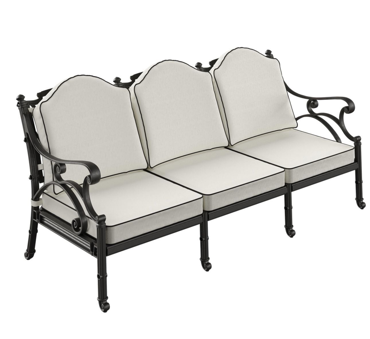 Döküm alüminyum  koltuk sandalye üçlü