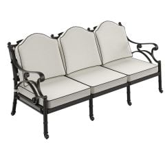 Döküm alüminyum  koltuk sandalye üçlü