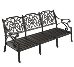 Döküm alüminyum  koltuk sandalye üçlü