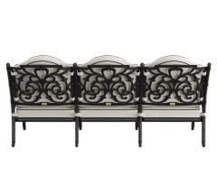 Döküm alüminyum  koltuk sandalye üçlü