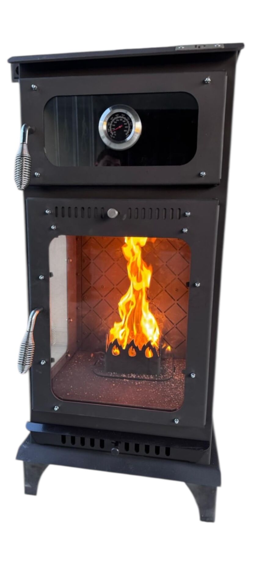 Pelet soba-pelet soba fırınlı model-yan camlı