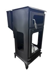 Pelet soba-pelet soba fırınlı model-yan camlı