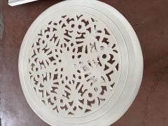 Döküm masa kalın tabla beyaz renk