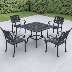 Masa takım kare geniş sandalyeli