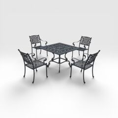 Masa takım kare geniş sandalyeli