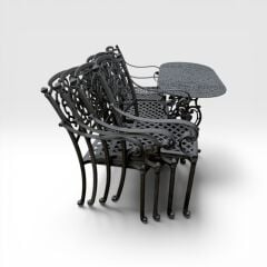 Döküm masa sandalye-Geniş model sandalye masa takımlar