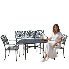 Döküm masa sandalye-Geniş model sandalye masa takımlar