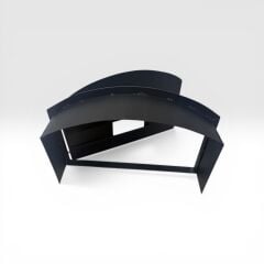 Pizza kapak-şömine kapak arka saçlı eko model