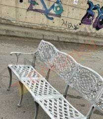 Döküm üçlü sandalye