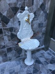 Duvar İstiridye döküm Çeşme yuvarlak ayak