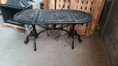 Döküm masa oval osmanlı