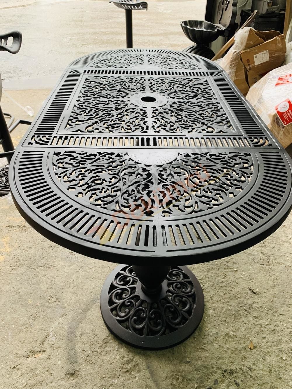 Döküm masa oval osmanlı