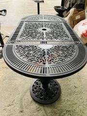 Döküm masa oval osmanlı