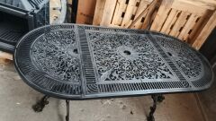 Döküm masa oval osmanlı