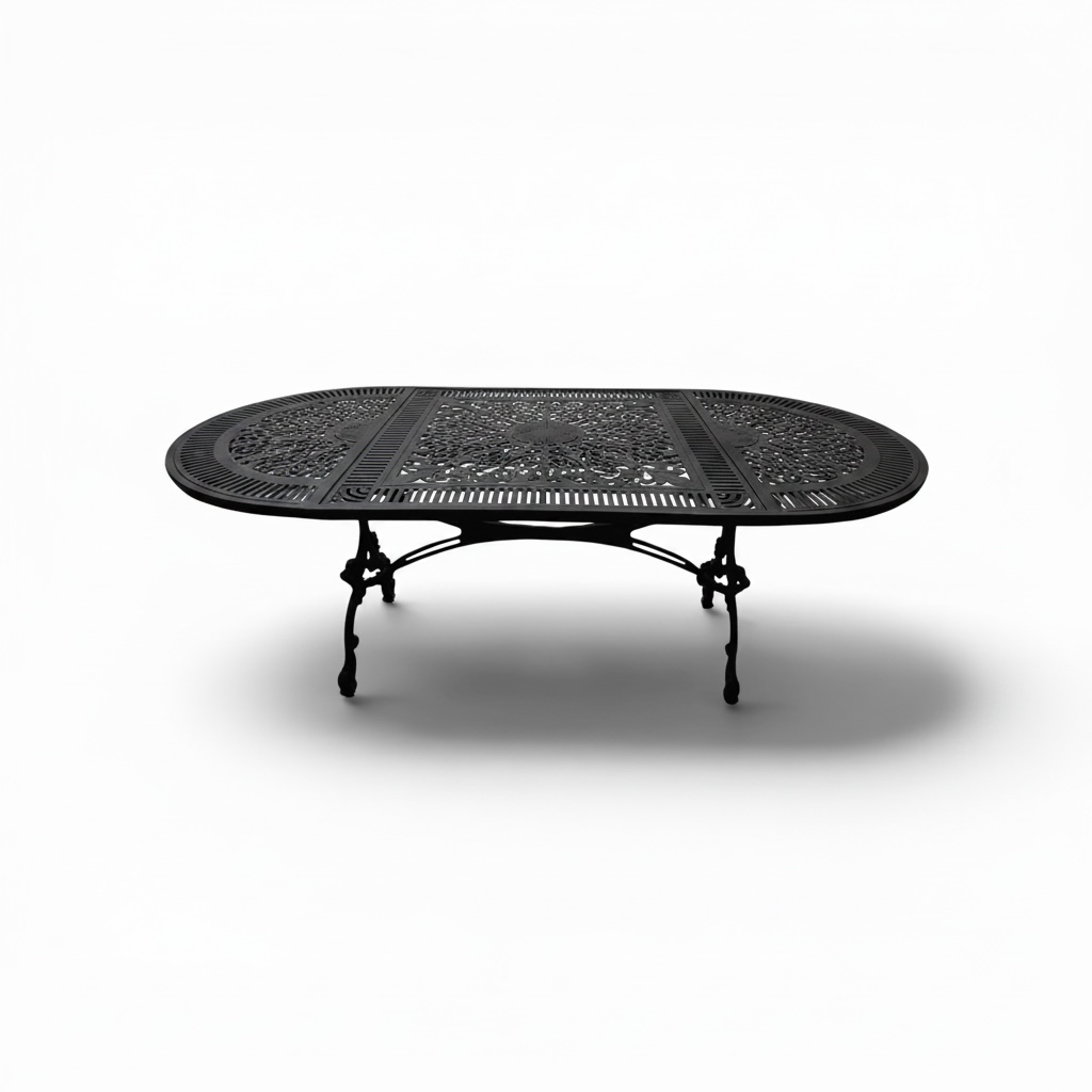 Döküm masa oval osmanlı