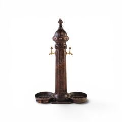 DÖKÜM ÇEŞME-ÇİFT LAVABO ÇEŞME-YUVARLAK MEYDAN ÇEŞME
