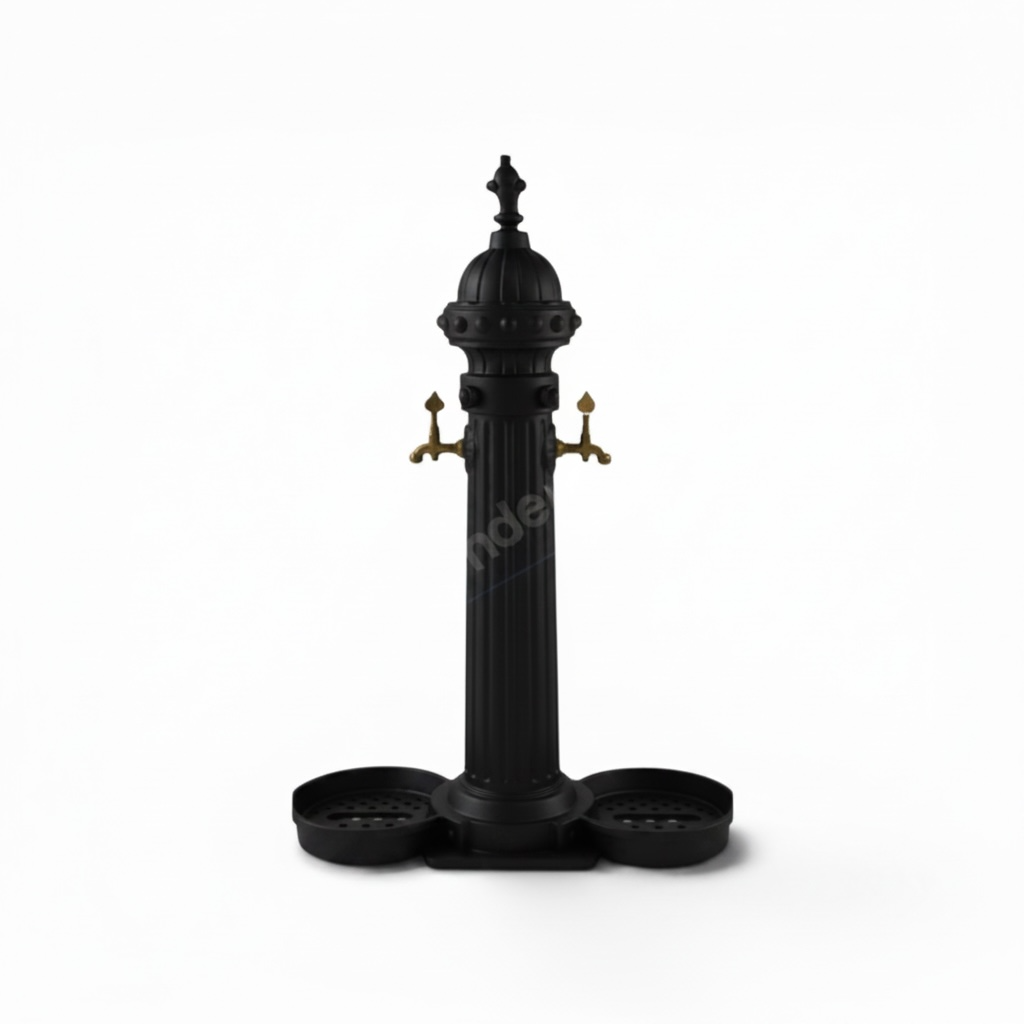DÖKÜM ÇEŞME-ÇİFT LAVABO ÇEŞME-YUVARLAK MEYDAN ÇEŞME