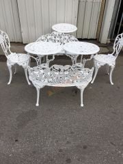 Güllü sandalye Osmanlı masa ikili üzümlü bank