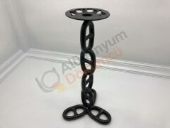 Döküm zincir masa ayak alt taban 3 lü