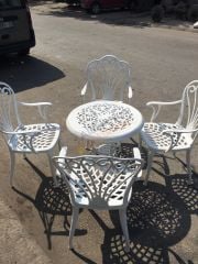 Kuğu döküm sandalye kalın Osmanlı masa