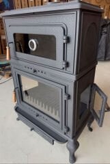 Döküm dik Kuzine geniş soba