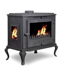 Plazma döküm soba yan camlı