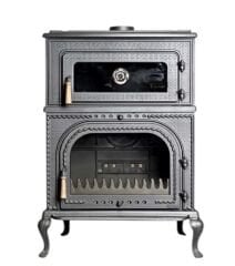 Döküm dik fırınlı şömine soba